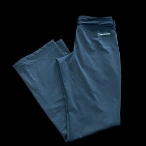 Black Athletic Yoga Pants w/ Ruched Elastic Waist Band
